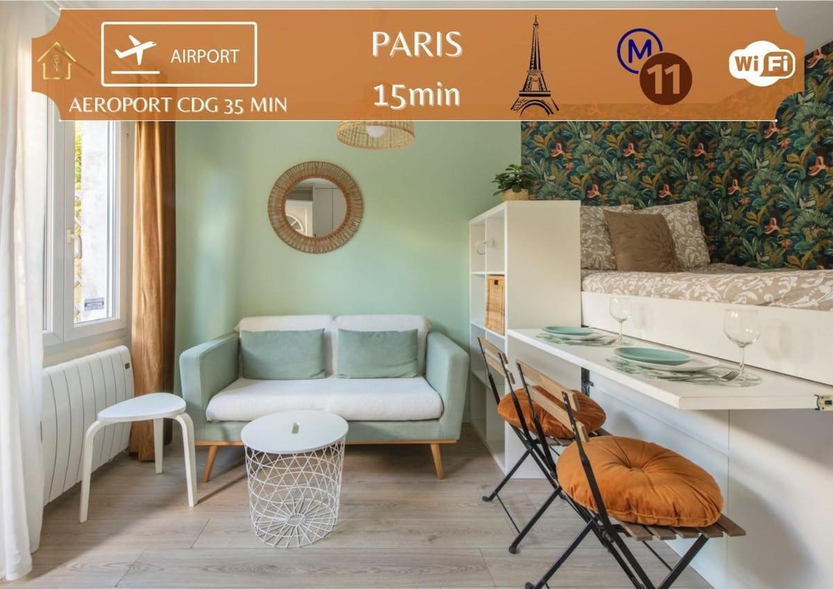 Benfleet 2 Cocooning Studio Proche Paris Romainville Buitenkant foto